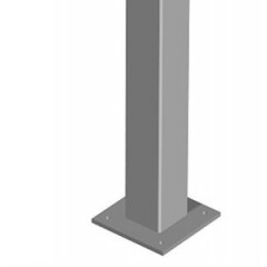 Kerítés oszlop antracit 60*40*1,5*1.55m talpas